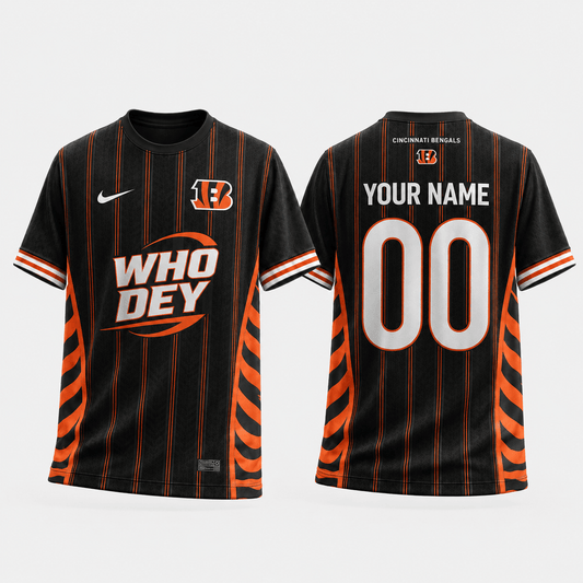 CIN x NFL Personalized T-Shirt for Football Fans