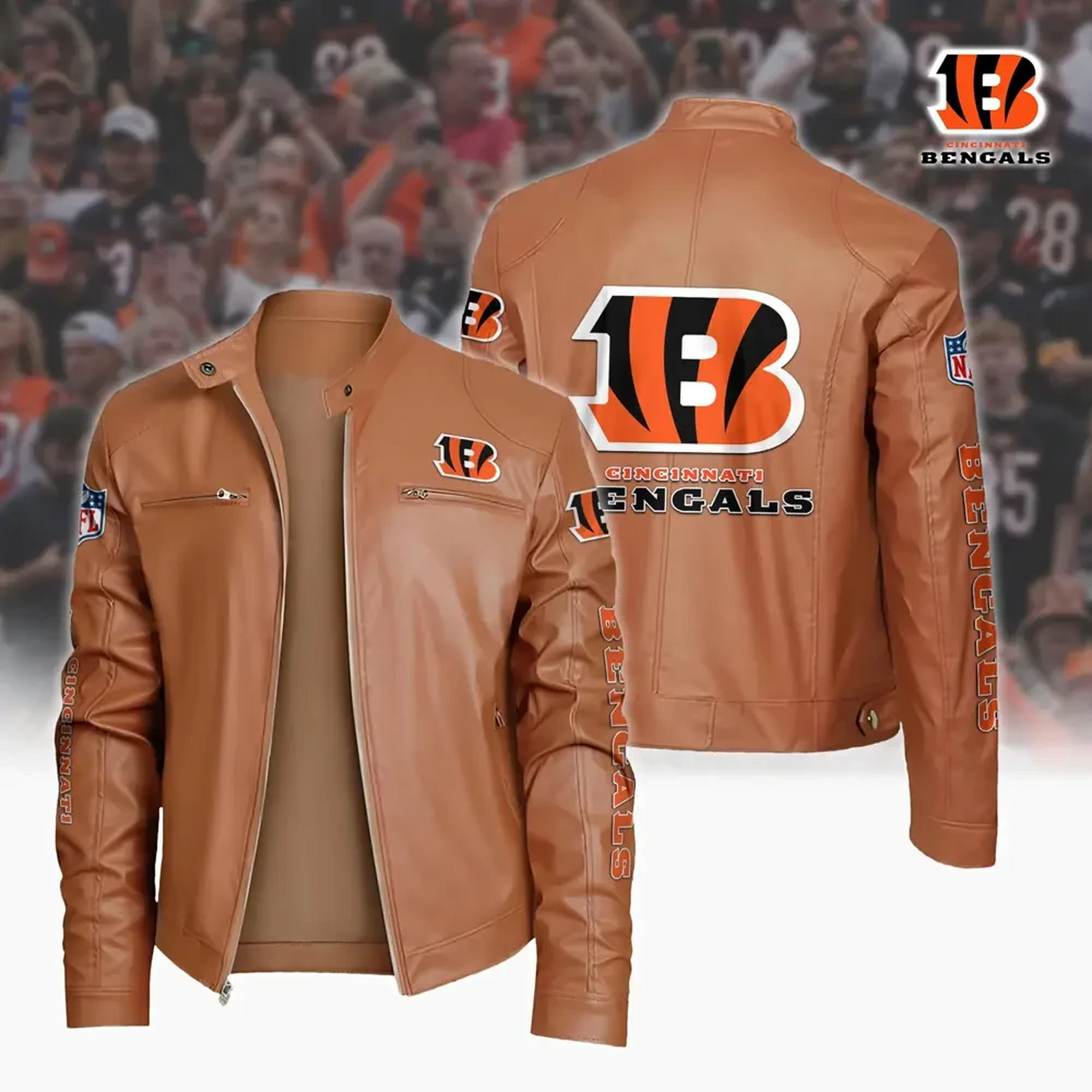 CIN x NFL Sport Leather Jacket DATND TANTD