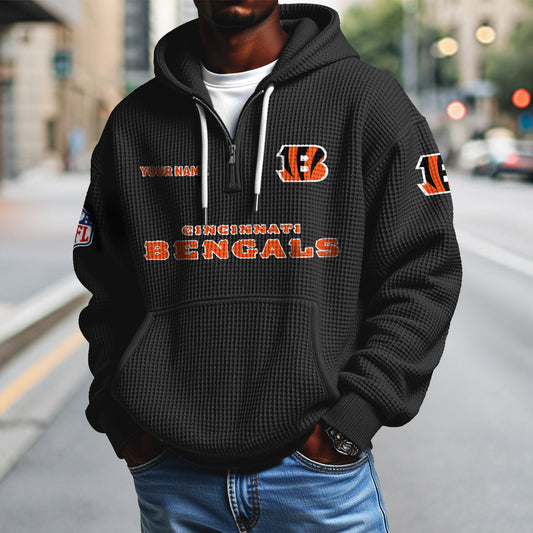 CIN x NFL Waffle Hoodie DatND DVT
