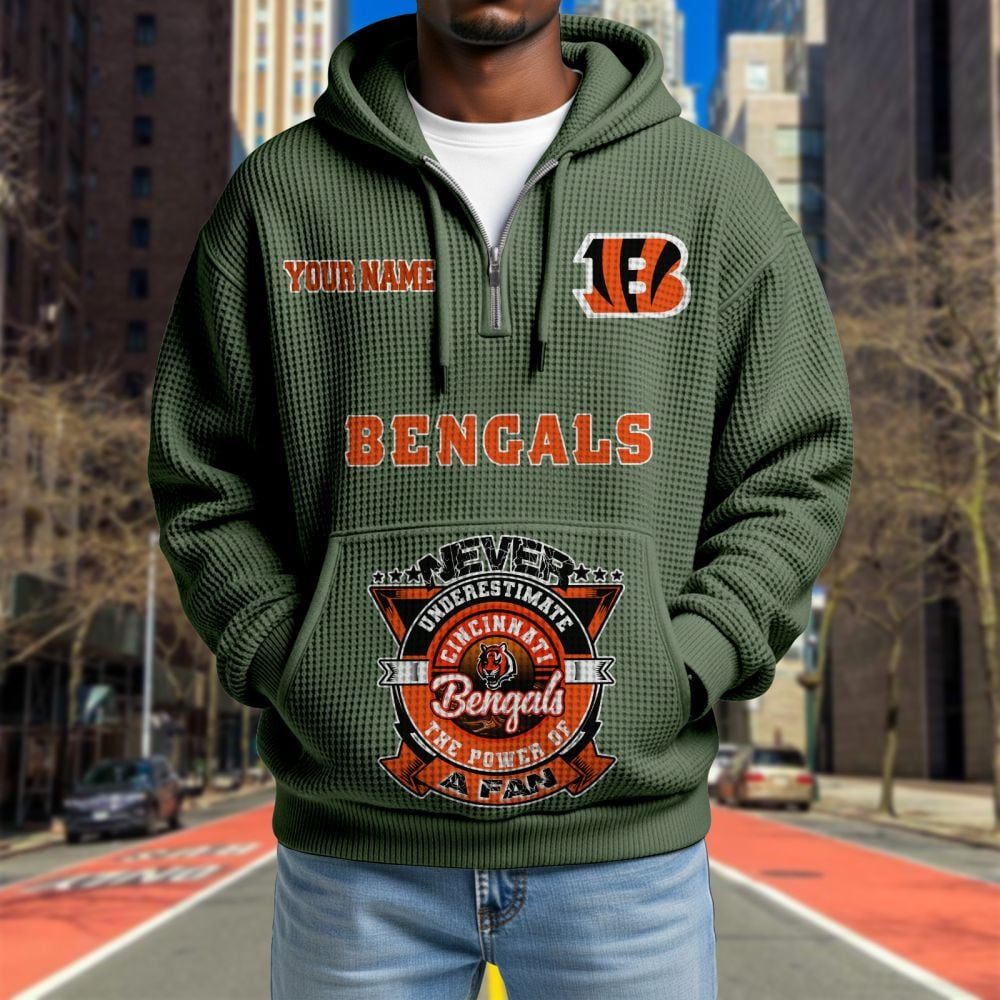 CIN x NFL Waffle Hoodie DATND TANTD