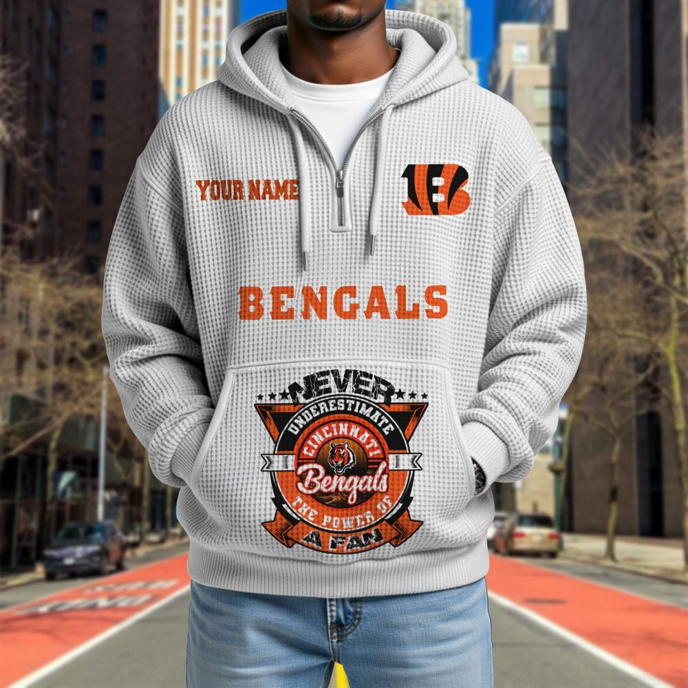 CIN x NFL Waffle Hoodie DATND TANTD