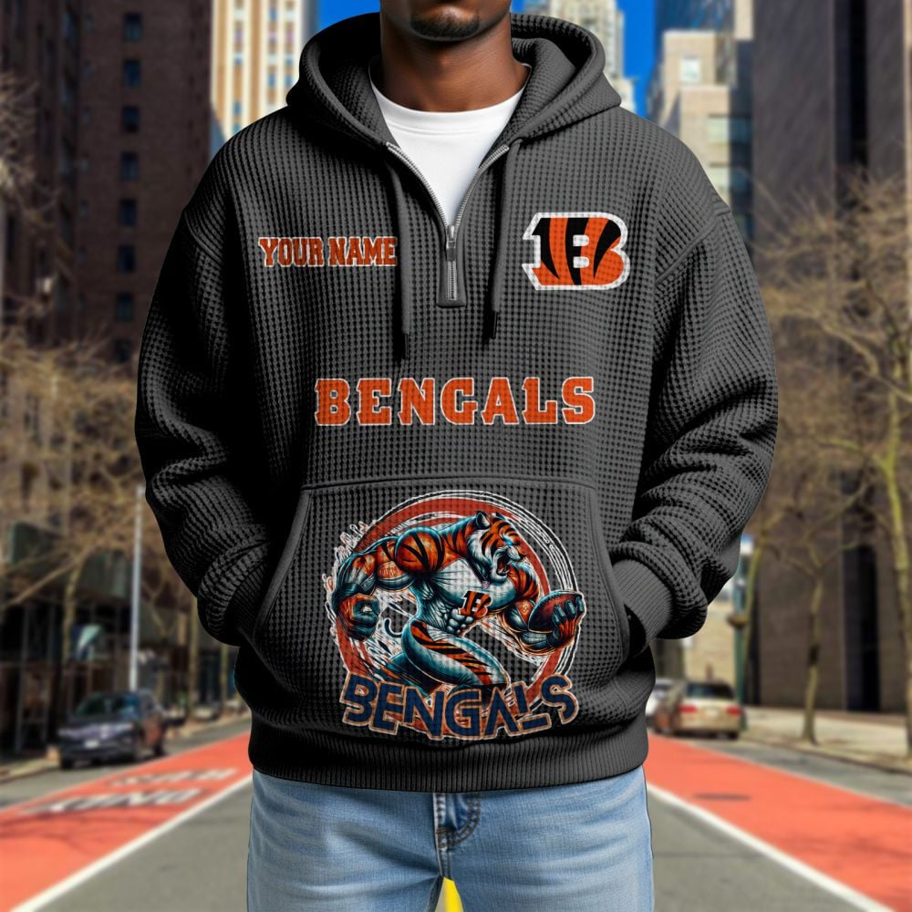 CIN x NFL Waffle Hoodie DATND TANTD