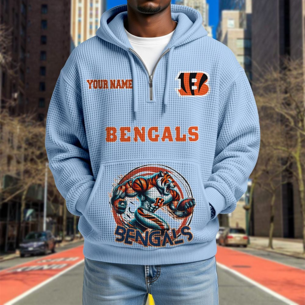 CIN x NFL Waffle Hoodie DATND TANTD