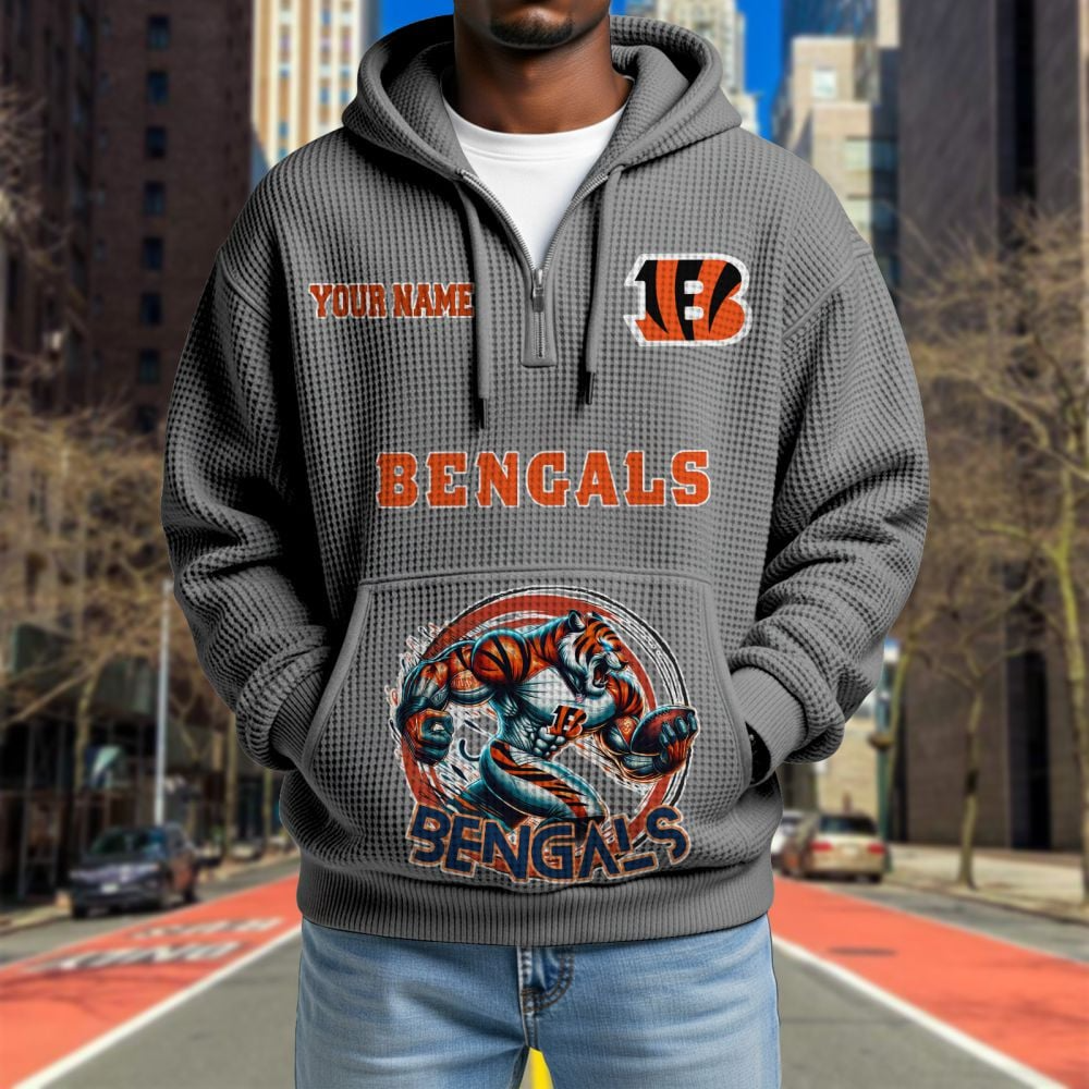CIN x NFL Waffle Hoodie DATND TANTD