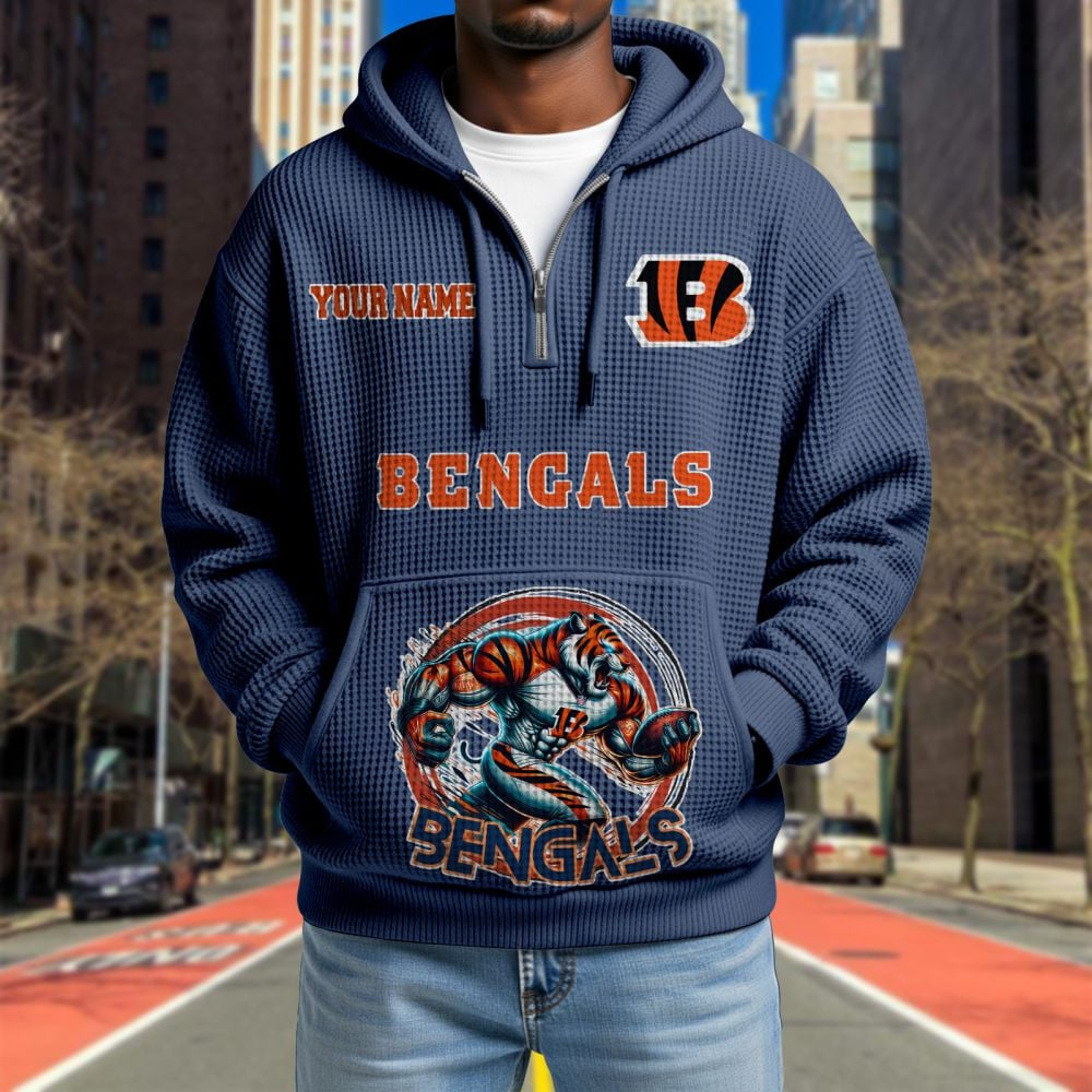 CIN x NFL Waffle Hoodie DATND TANTD