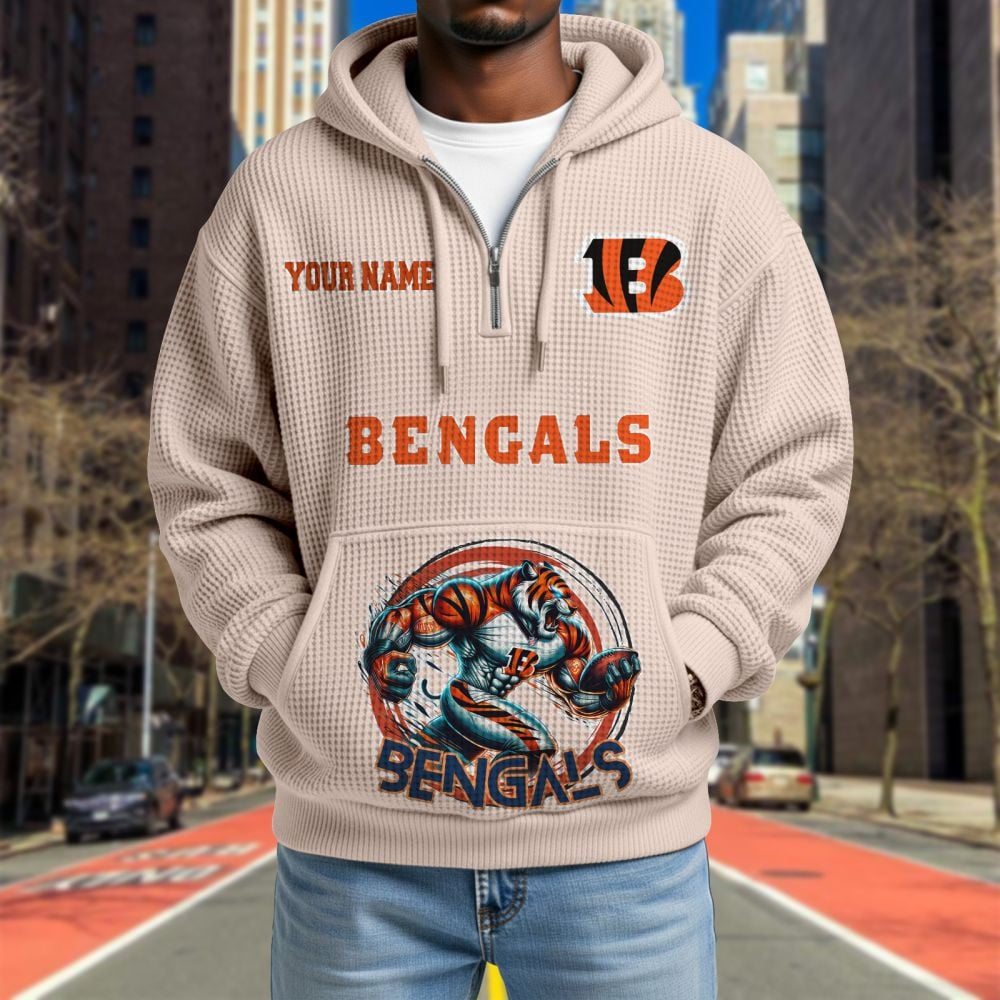 CIN x NFL Waffle Hoodie DATND TANTD