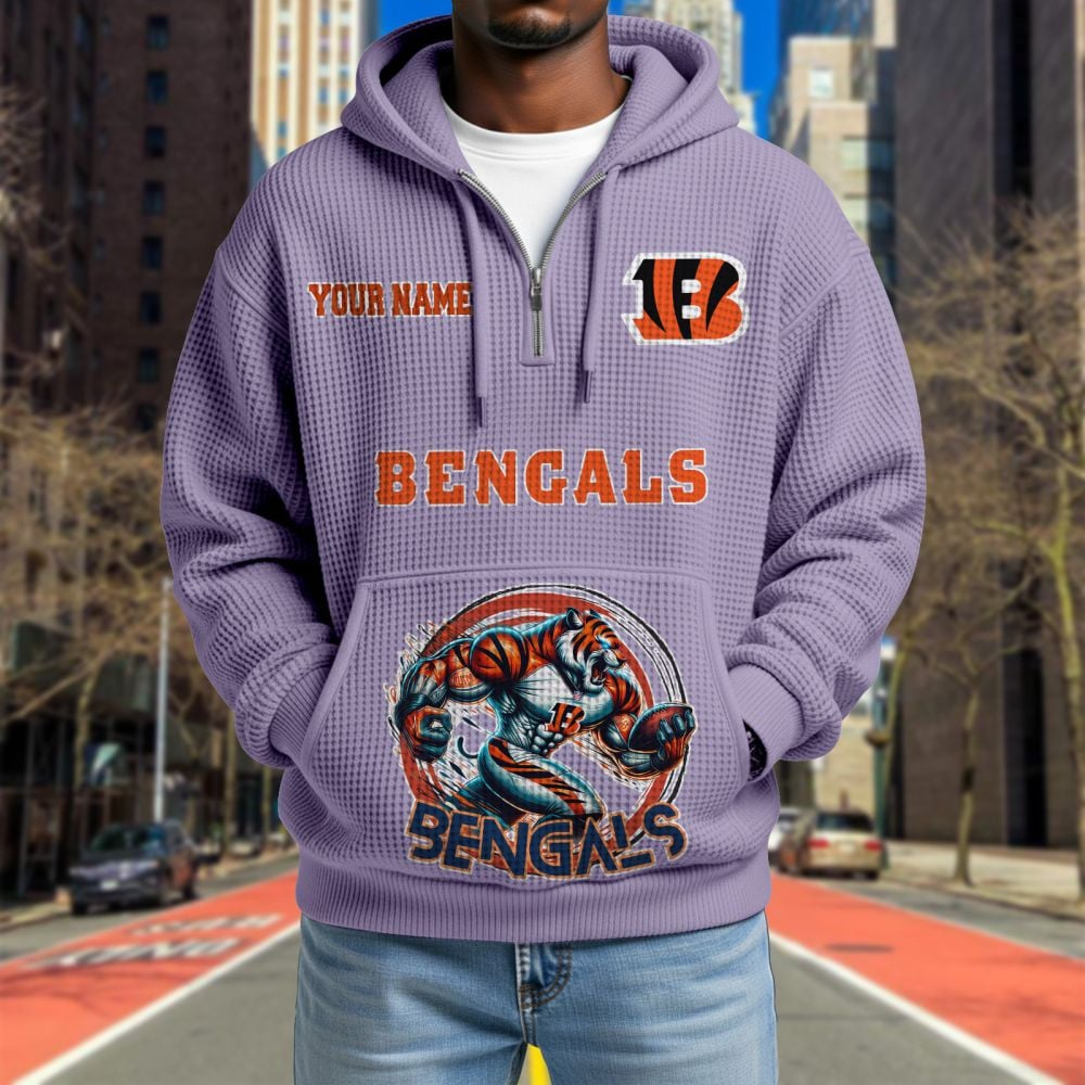 CIN x NFL Waffle Hoodie DATND TANTD