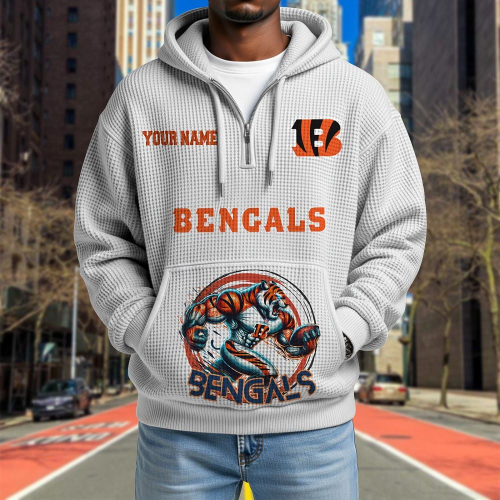 CIN x NFL Waffle Hoodie DATND TANTD