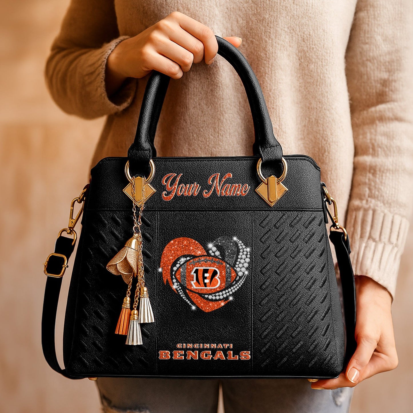 CIN x NFL Zip Handbag 0811 DatND DVT