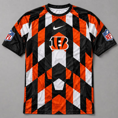 CIN x Premium NFL Geometric Fan Performance T-Shirt