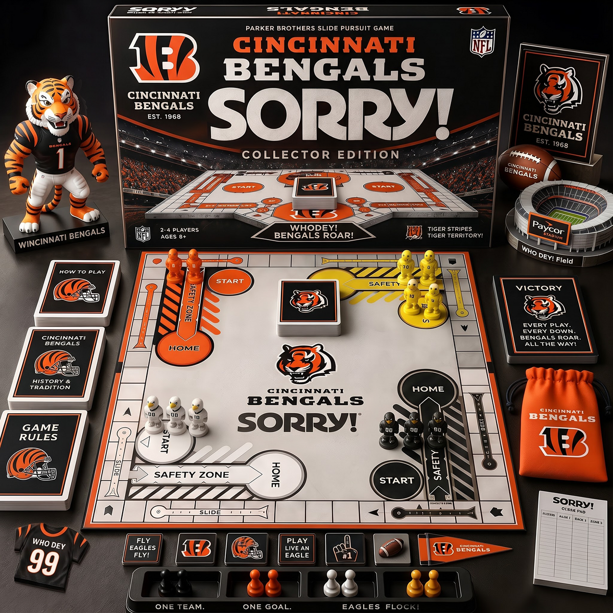 CIN_Premium NFL Football Fan Sorry! Collector Board Game