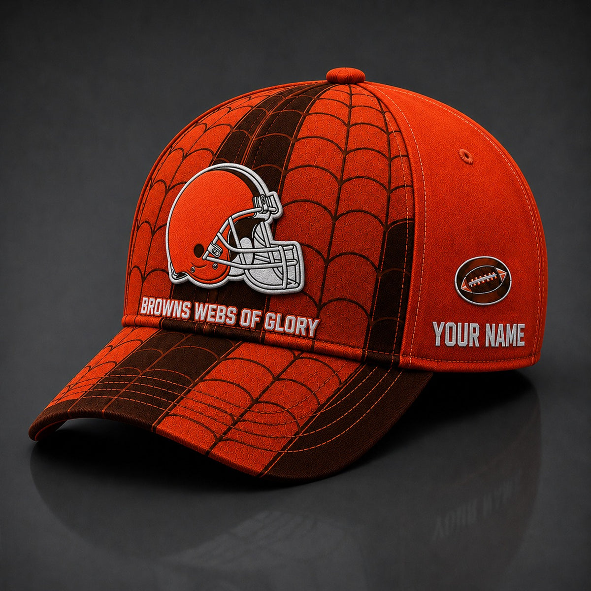 CLE NFL x Spider Premium Classic Cap Limited Edition Gift for Football Fans