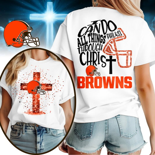 CLE Premium NFL Christian Football 3D Shirt DDT CTND