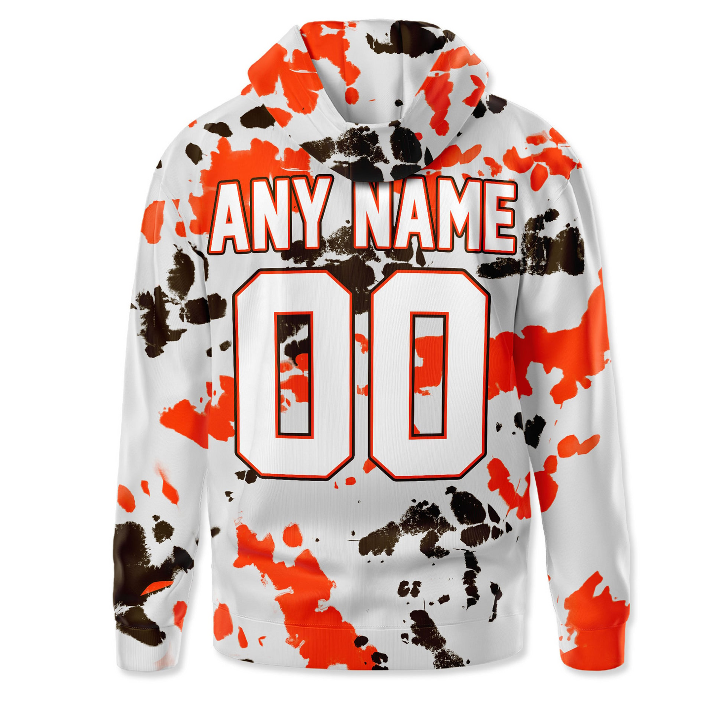 CLE Premium NFL Gridiron Splash Personalized Hoodie DDT CTND