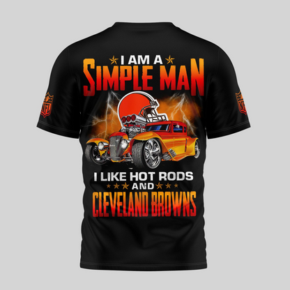 CLE Premium NFL Hot Rods 3D Shirt DDT HLPHUONG
