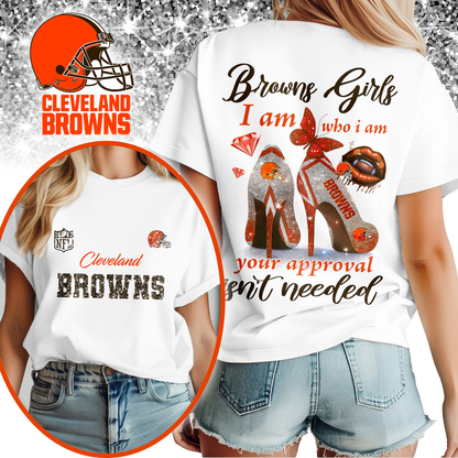 CLE Premium NFL I Am Who I Am Glitter 3D Apparel DDT NTL