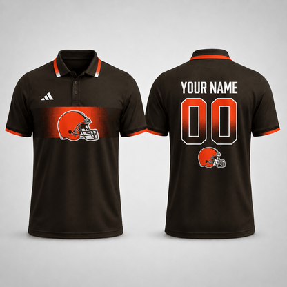 CLE Premium NFL Personalized Match Day Polo Shirt