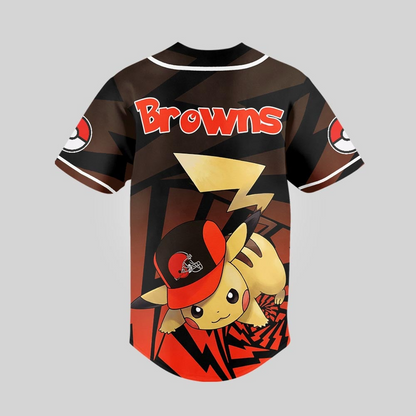 CLE Premium NFL Pikachu Jersey Shirt DDT 101125 HLPHUONG