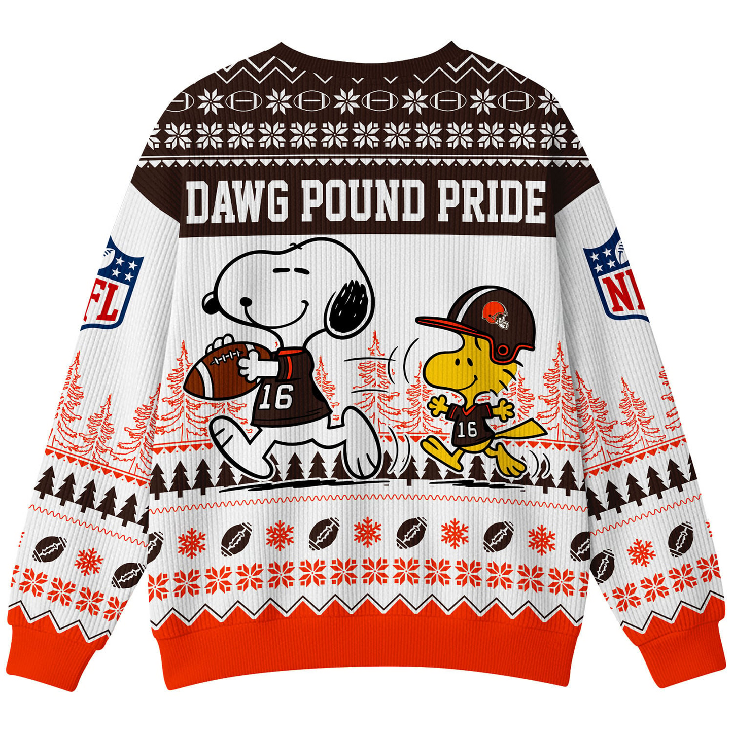 CLE Premium NFL Snoopy Winter SweatShirt DDT CTND
