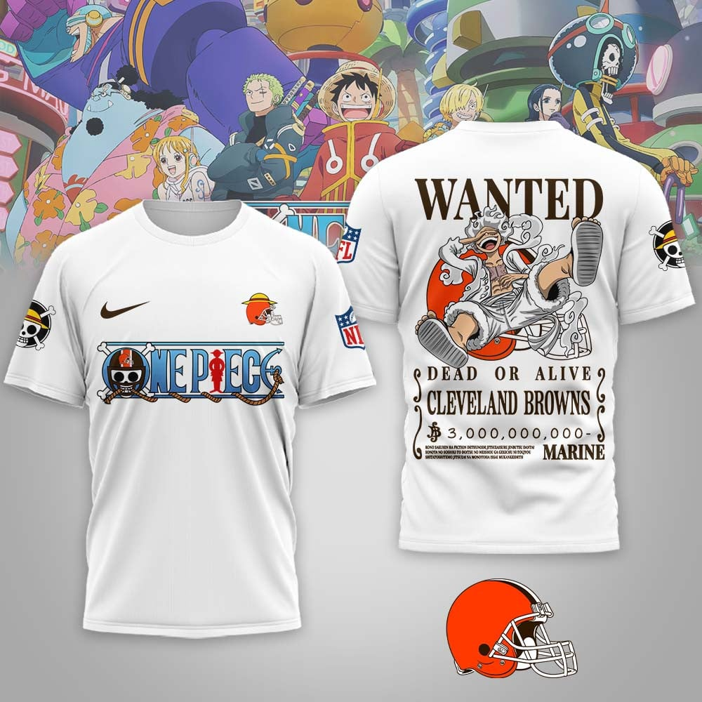 CLE Premium NFL Wanted Monkey D Luffy 3D Shirt DDT NTL