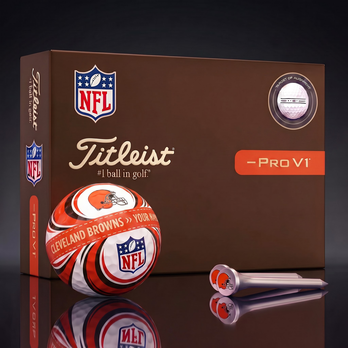 CLE X Luxury NFL Football Golf Ball Set – Personalized Edition