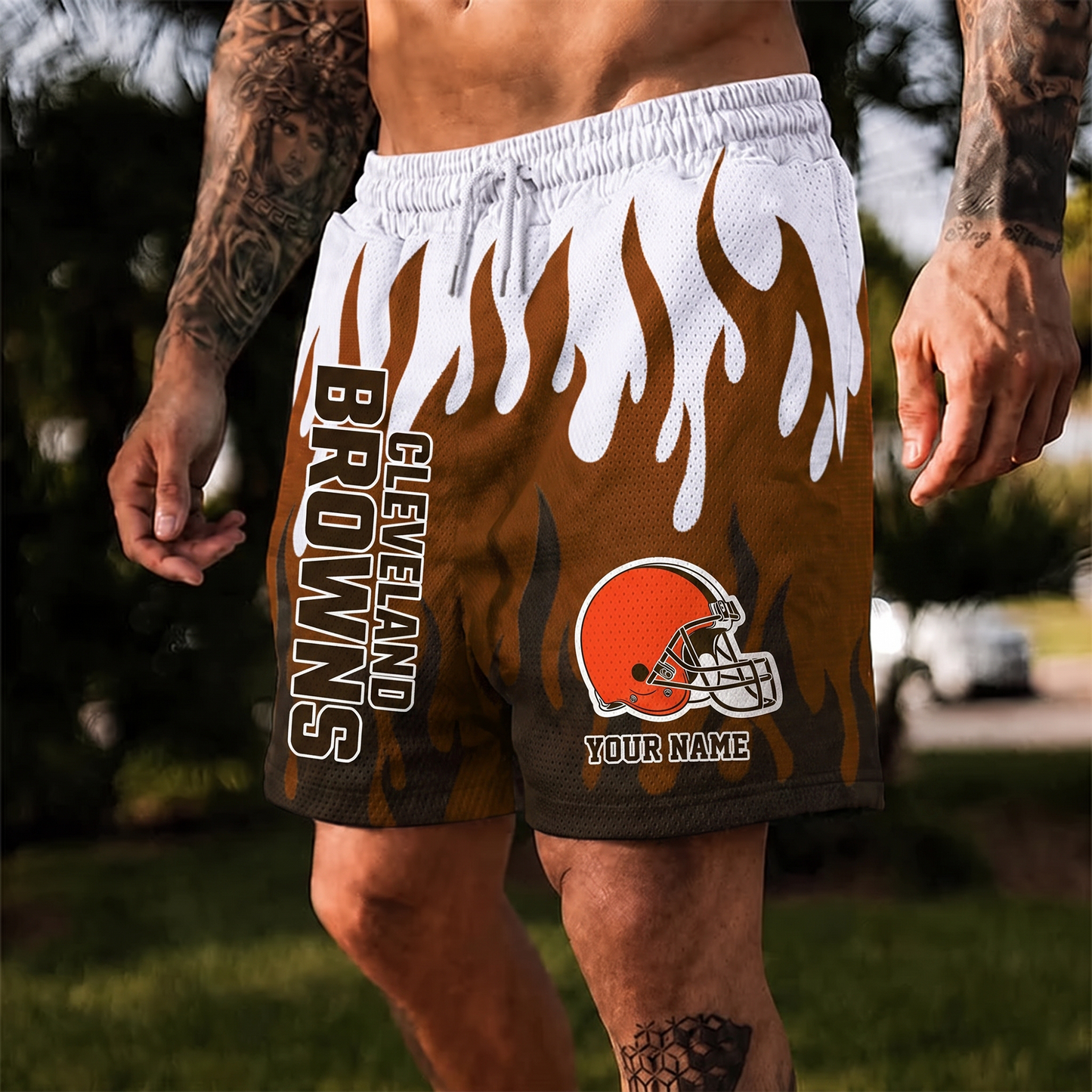 CLE X NFL Flame Shorts