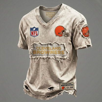 CLE NFL Premium V-Neck T-shirt Gift For Fans 0306 NAK DATND NHT