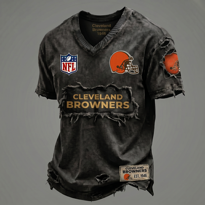 CLE NFL Premium V-Neck T-shirt Gift For Fans 0306 NAK DATND NHT