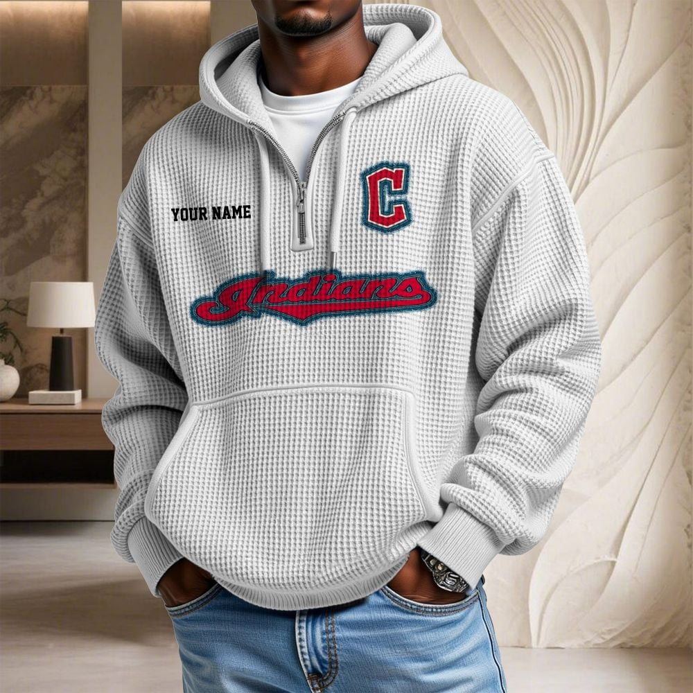 CLE x MLB Waffle Hoodie DATND TANTD