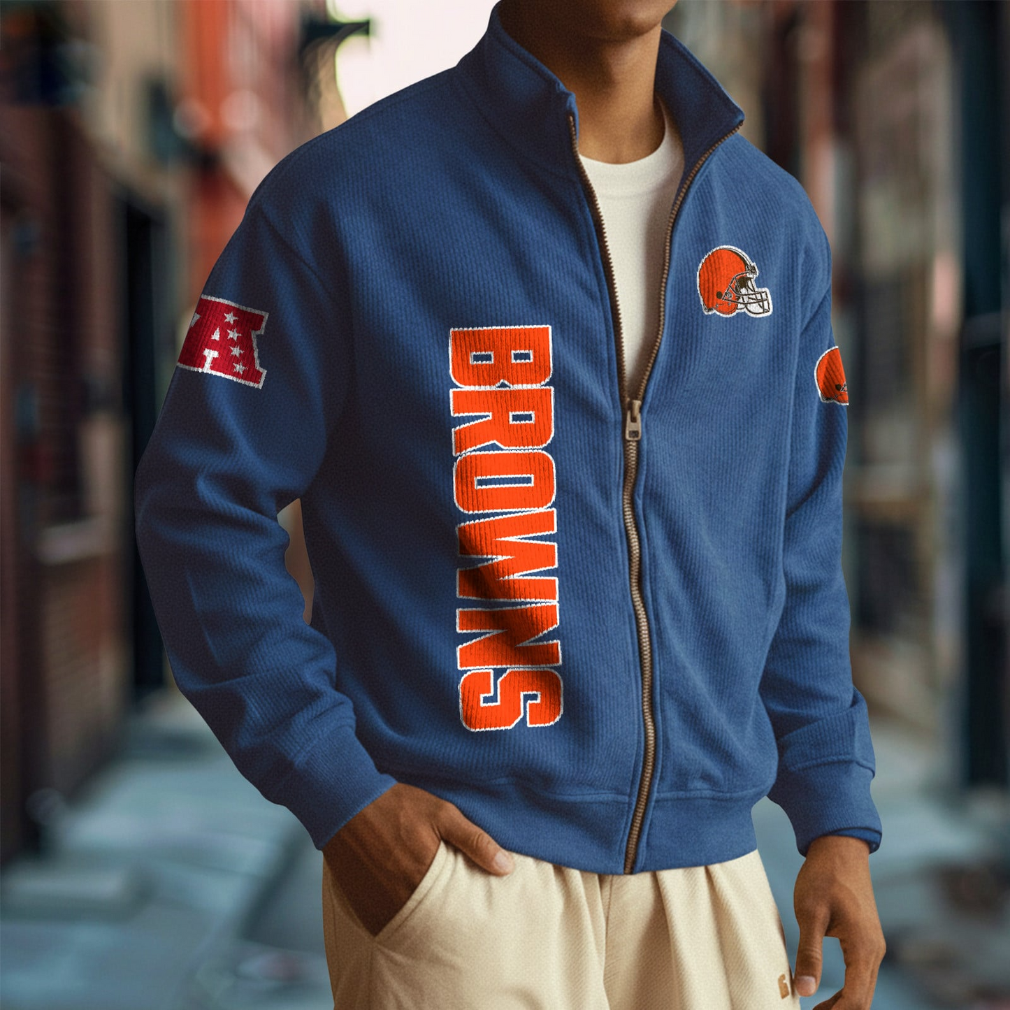 CLE x NFL Corduroy Zip-Up Jacket DatND DVT