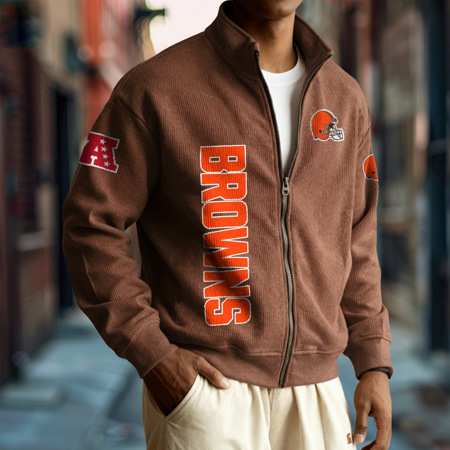 CLE x NFL Corduroy Zip-Up Jacket DatND DVT