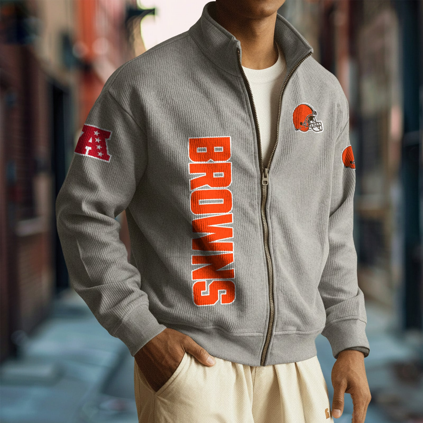 CLE x NFL Corduroy Zip-Up Jacket DatND DVT