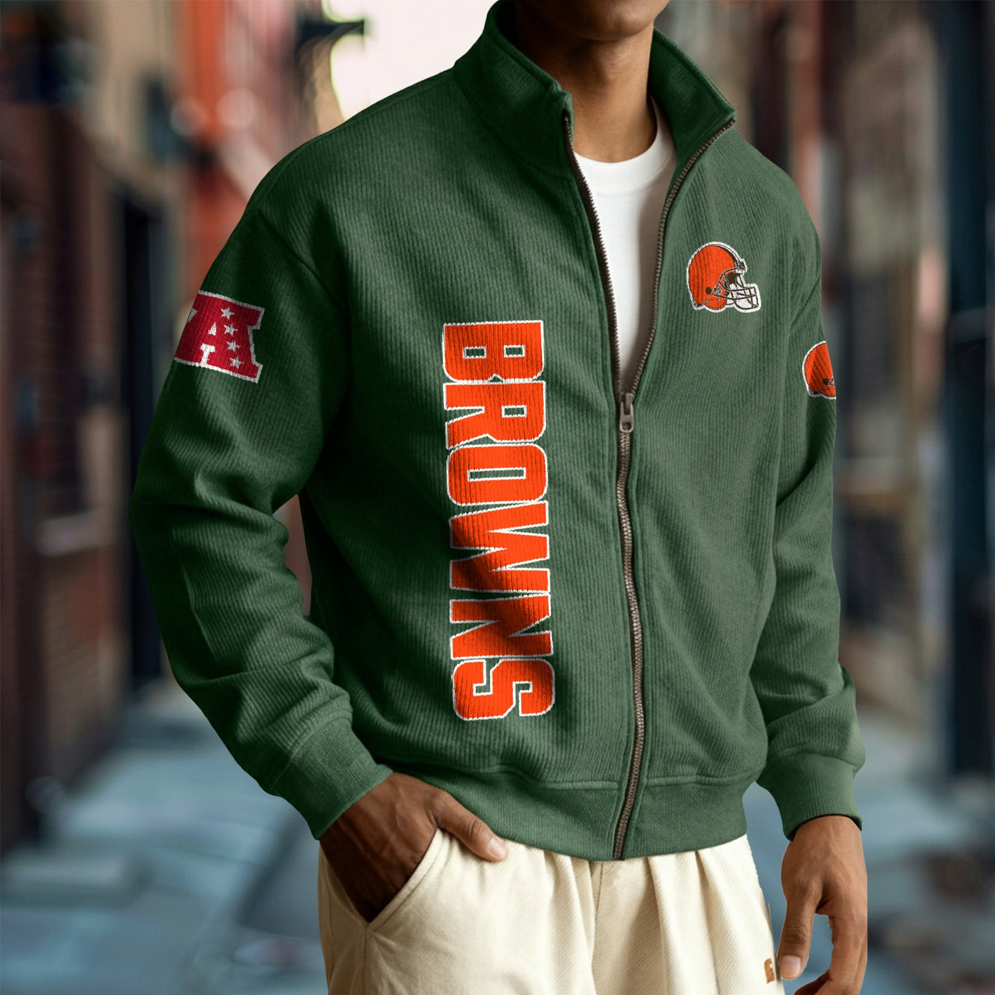 CLE x NFL Corduroy Zip-Up Jacket DatND DVT