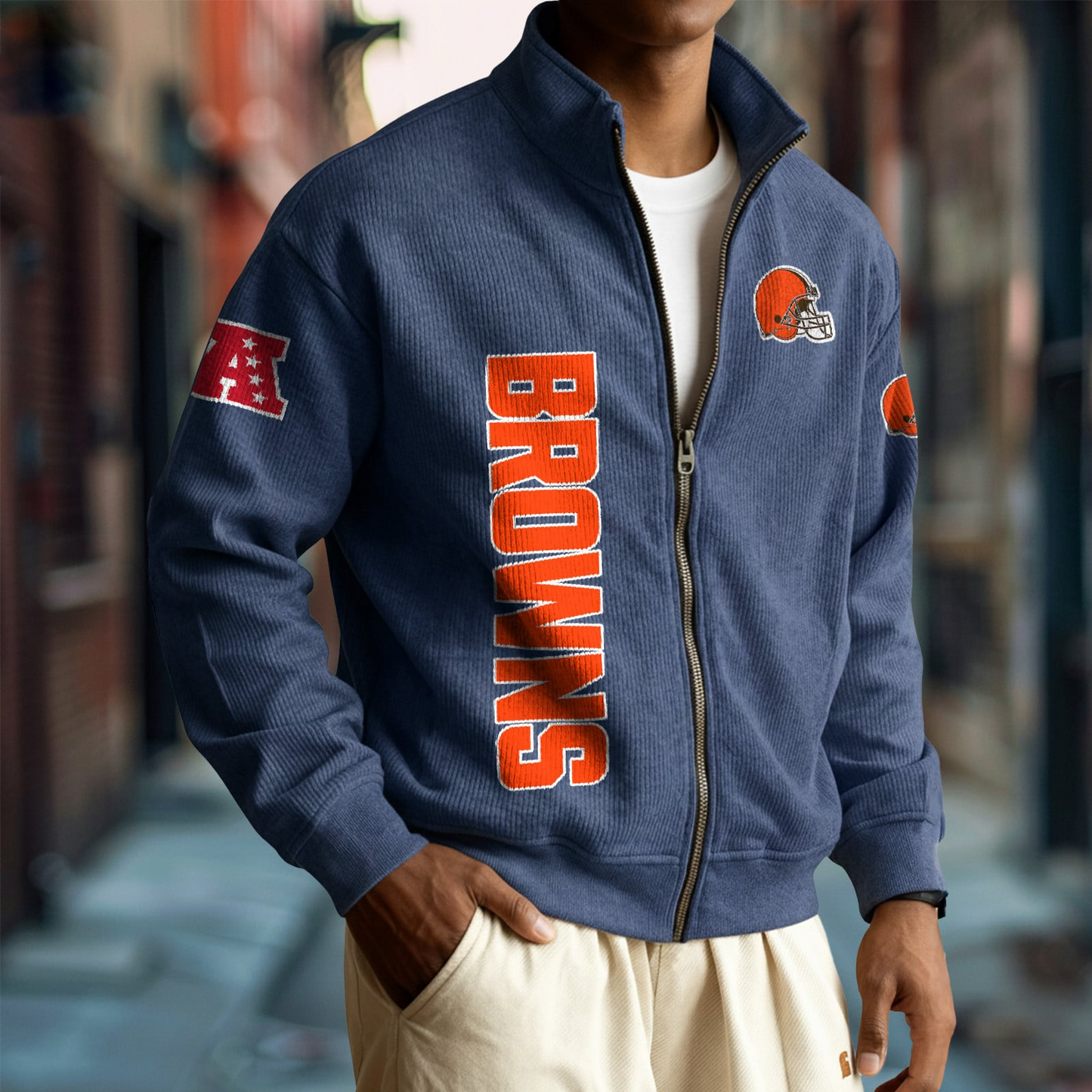 CLE x NFL Corduroy Zip-Up Jacket DatND DVT
