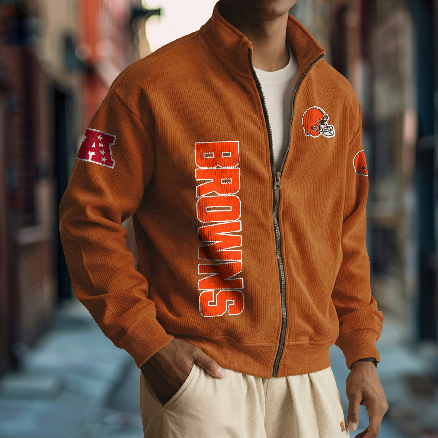 CLE x NFL Corduroy Zip-Up Jacket DatND DVT