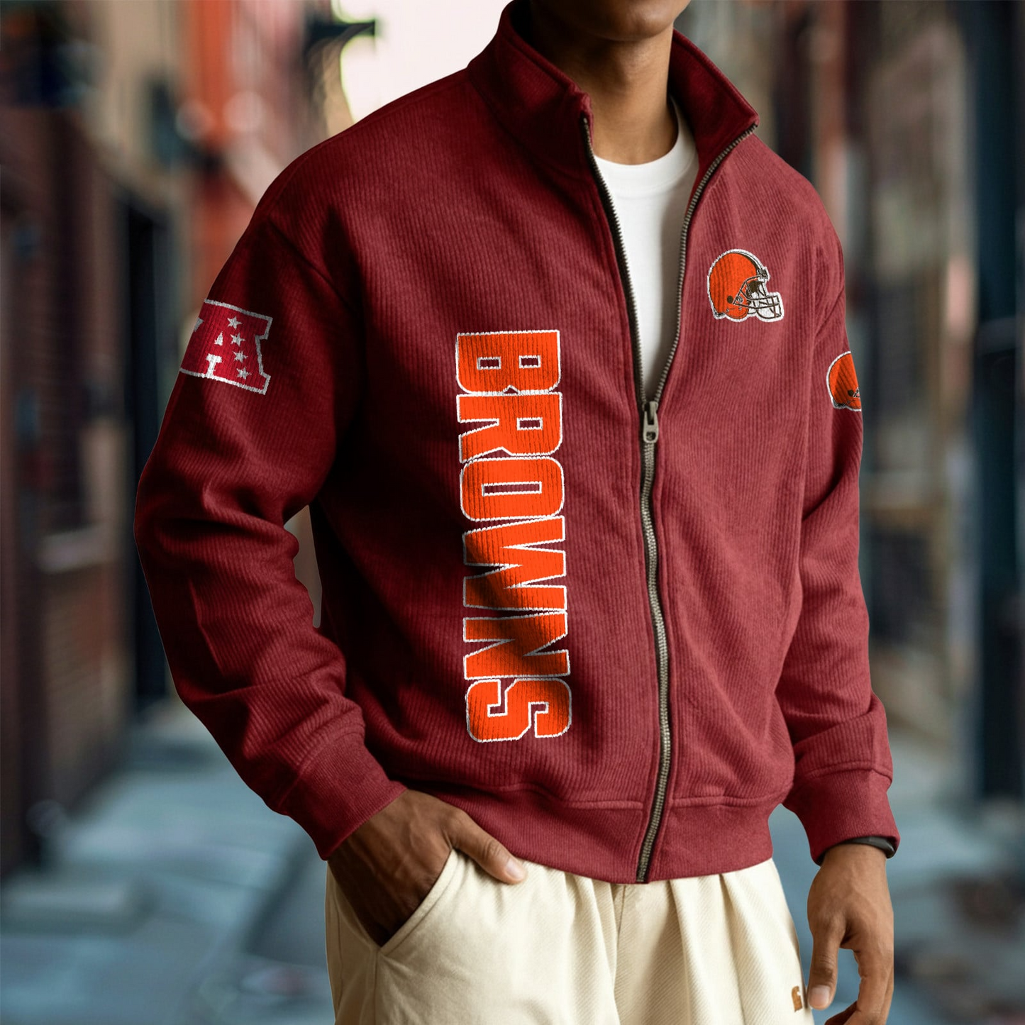 CLE x NFL Corduroy Zip-Up Jacket DatND DVT