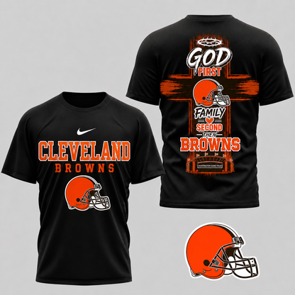 CLE x NFL Faith Family Team Pride 3D T-Shirt 0207