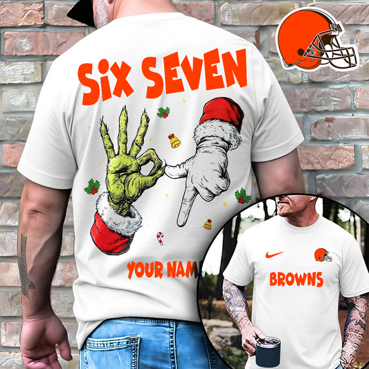 CLE x NFL Funny Six Seven Hot Trend Tshirt Custom Any Name DATND TANTD