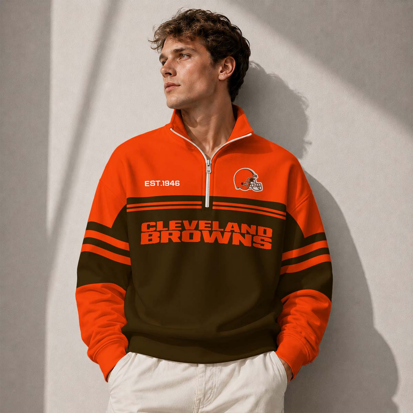 CLE x NFL Half-Zip Sweatshirt