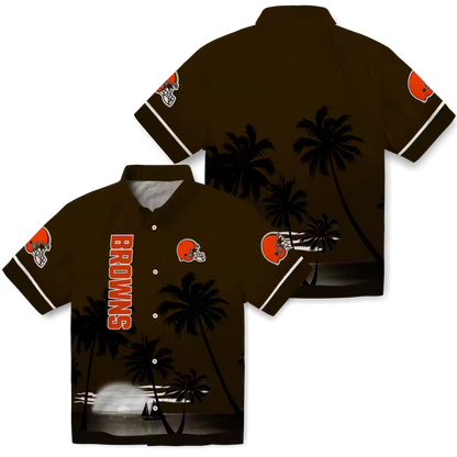 CLE x NFL Hawaiian Shirt ƒ?? Beach Sunset DATND TANTD 270526