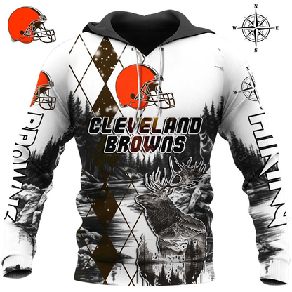 CLE x NFL Hiking 3D Hoodie DDT CTND