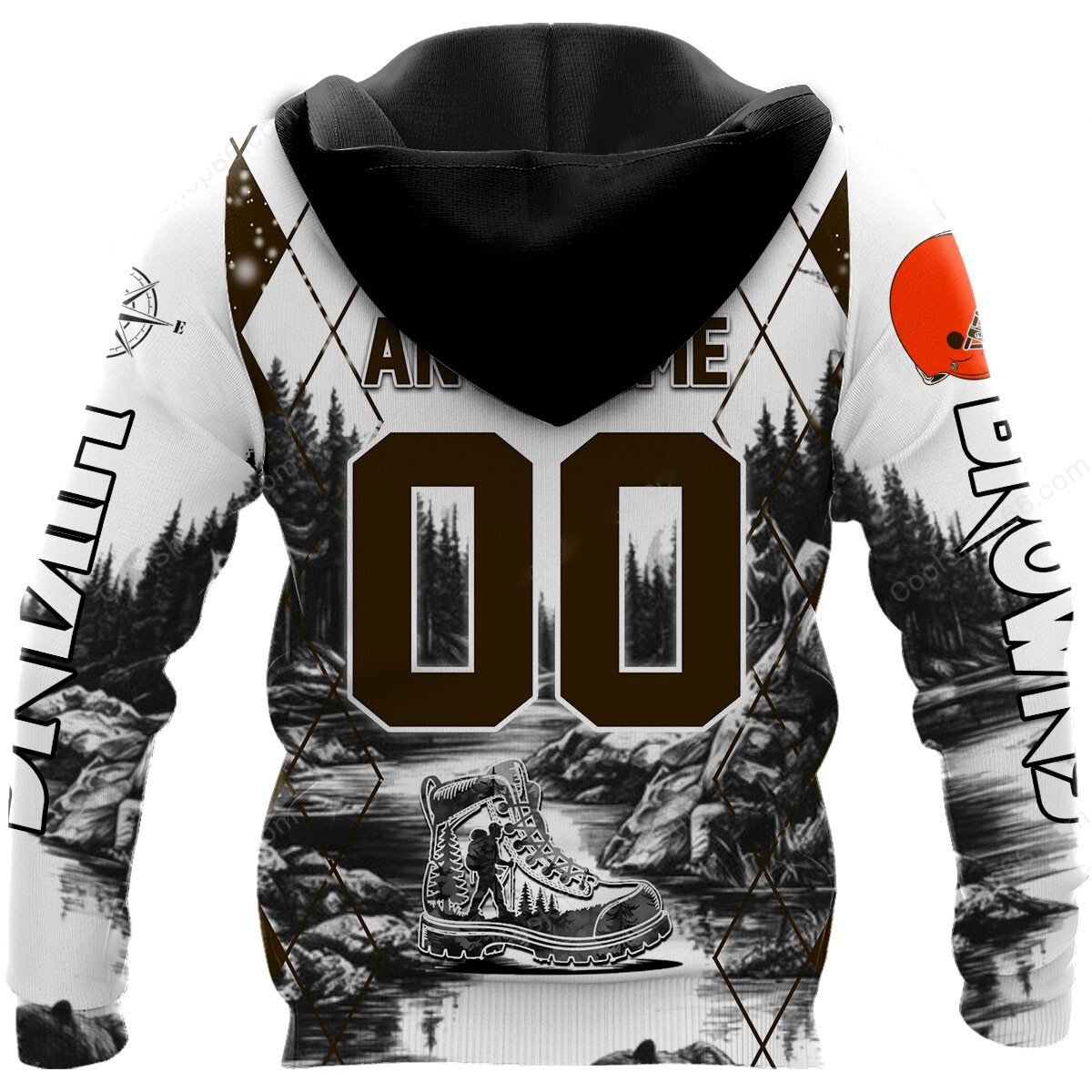 CLE x NFL Hiking 3D Hoodie DDT CTND