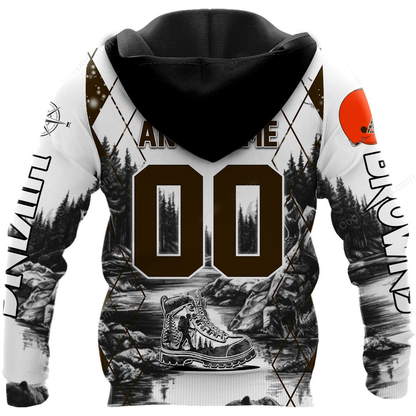 CLE x NFL Hiking 3D Hoodie DDT CTND