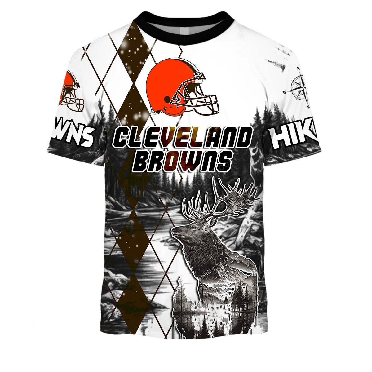 CLE x NFL Hiking 3D Hoodie DDT CTND