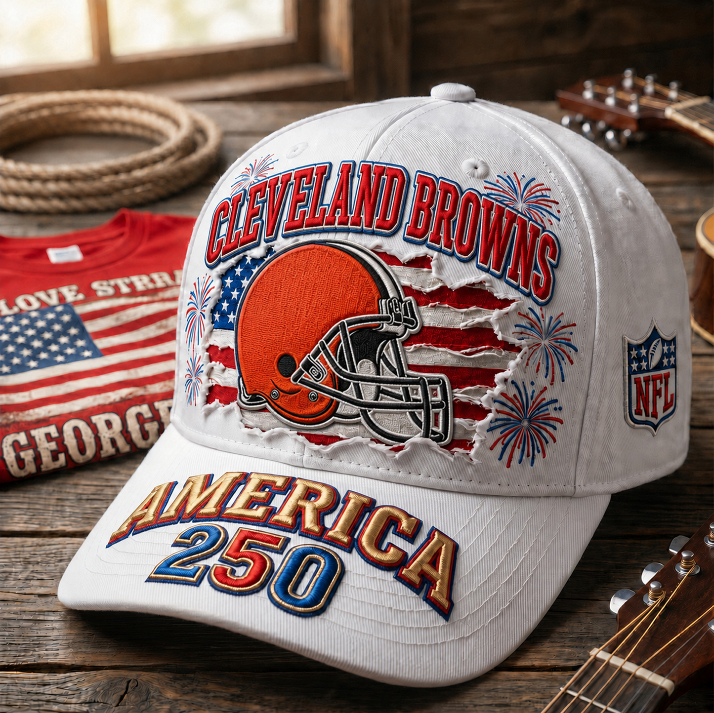 CLE x NFL Premium Cap 250 Years Anniversary Of Freedom 0107