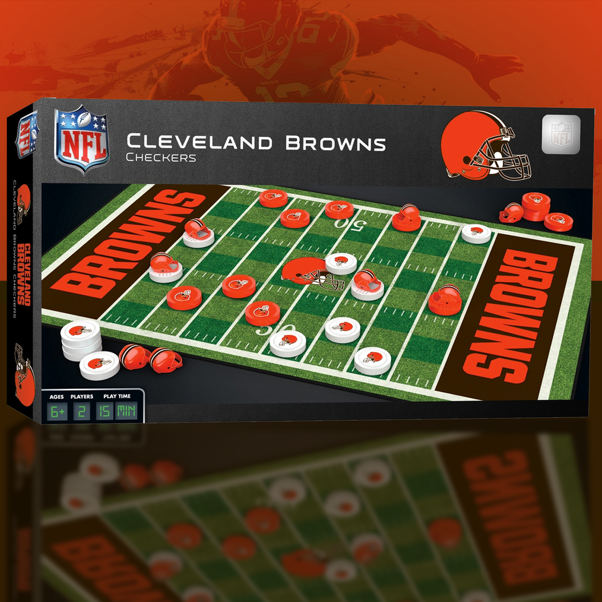 CLE x NFL Premium Checkers Game