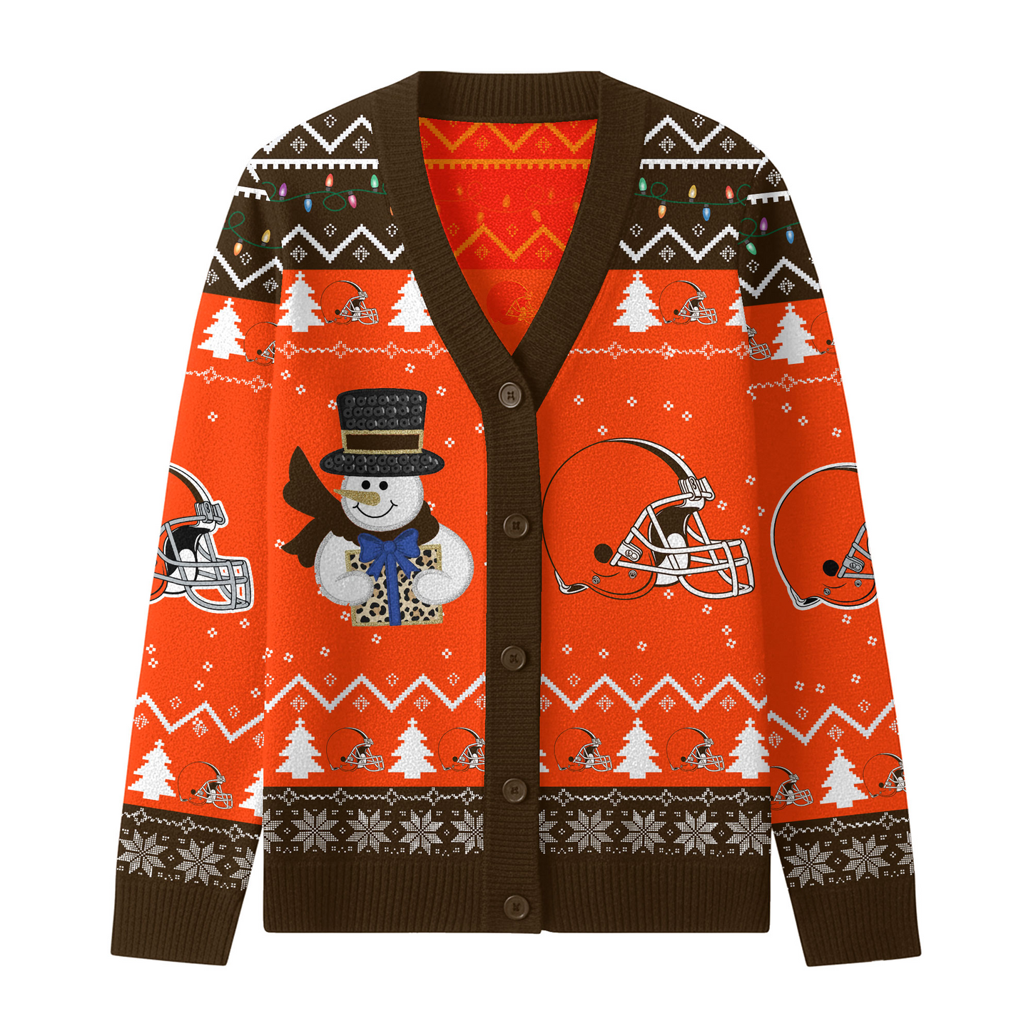 CLE x NFL Premium Knitted Cardigan Jacket DDT CTND