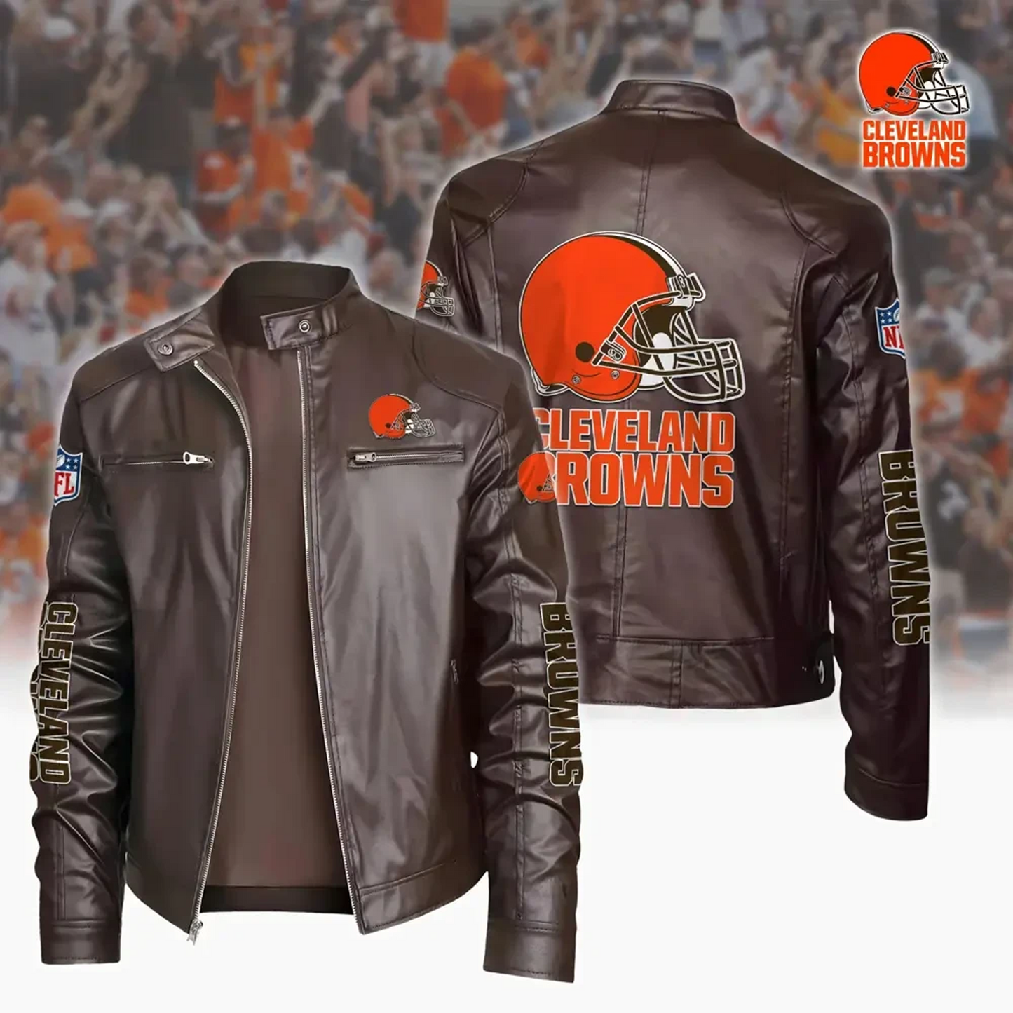 CLE x NFL Sport Leather Jacket DATND TANTD