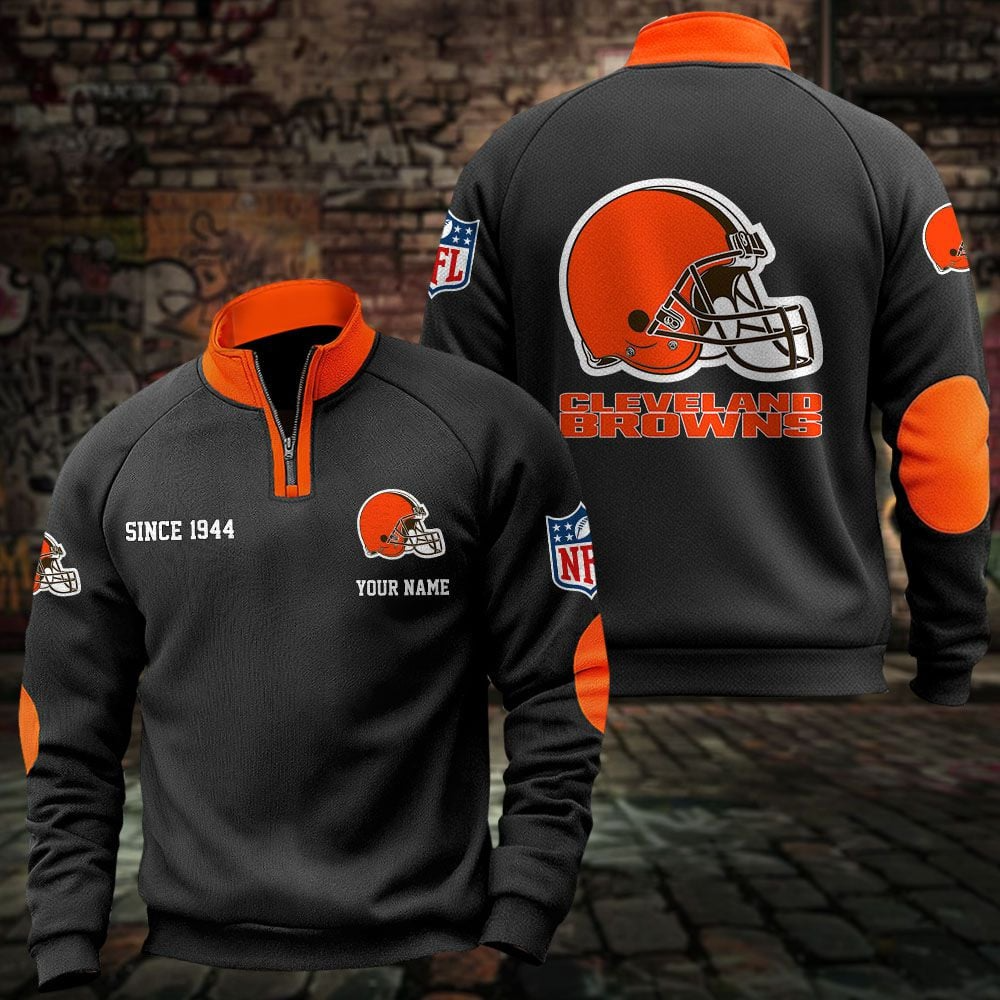 CLE x NFL Sweatshirts Quarter Collared Sweatshirt Pullover DatND DVT