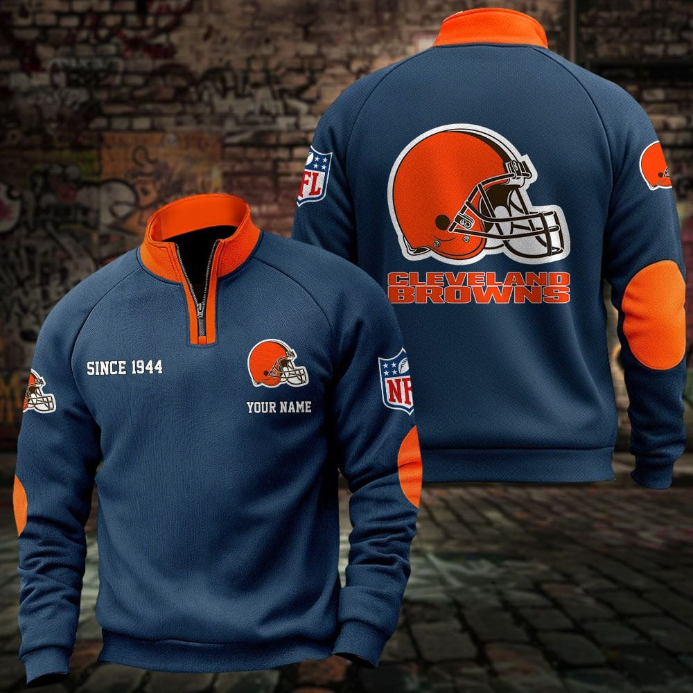 CLE x NFL Sweatshirts Quarter Collared Sweatshirt Pullover DatND DVT